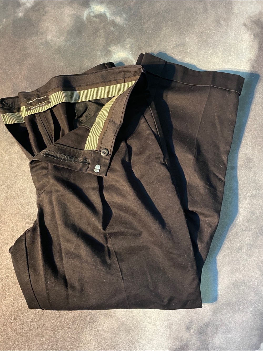 Dockers Premium D4 Black Relaxed Fit Dress Pants | 36x29